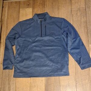 Callaway Men's Blue Quarter-Zip Pullover Size L